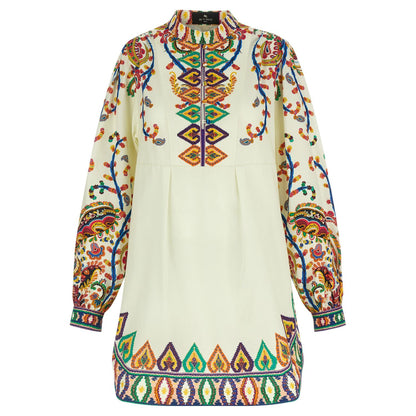 Etro Multicolor Cotton Short Dress