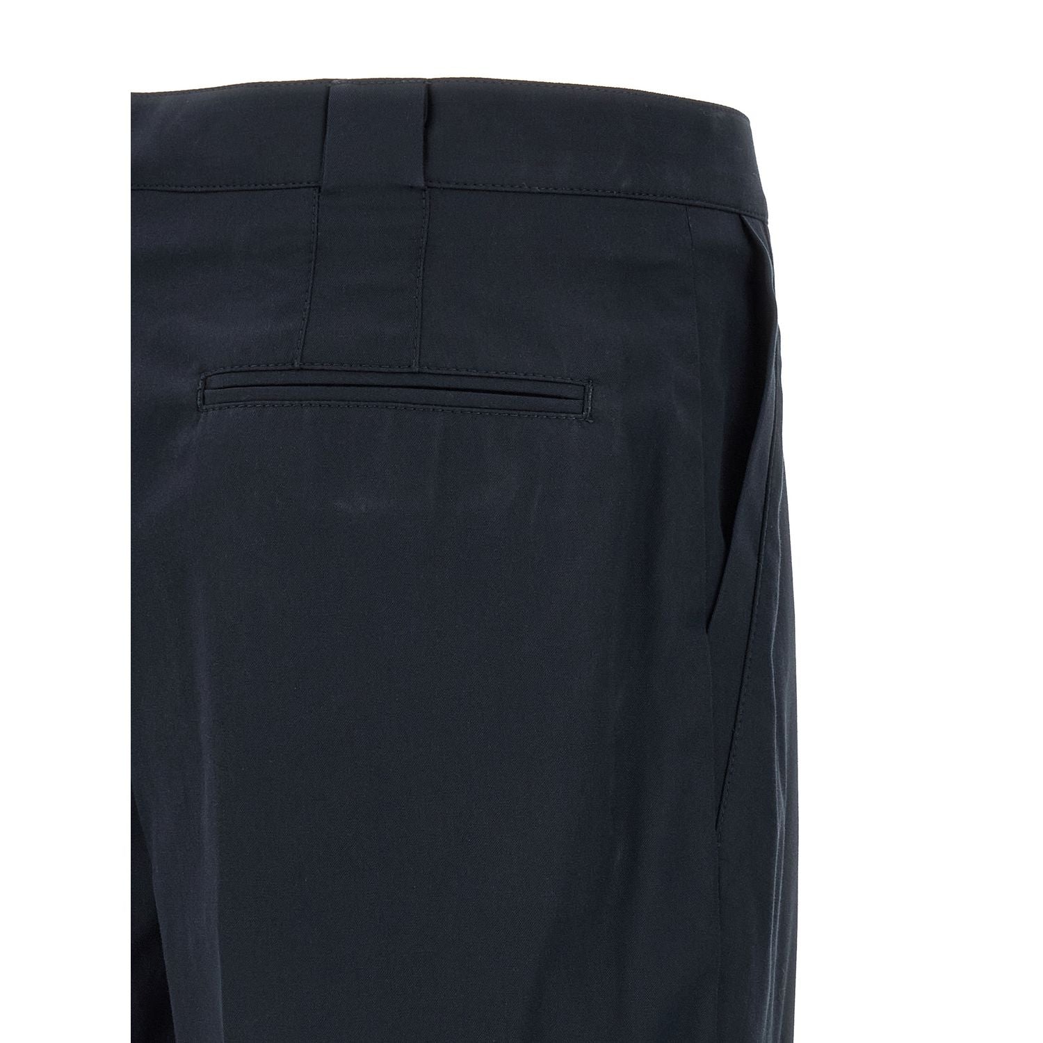 Brunello Cucinelli Blue Cotton Chino Pants