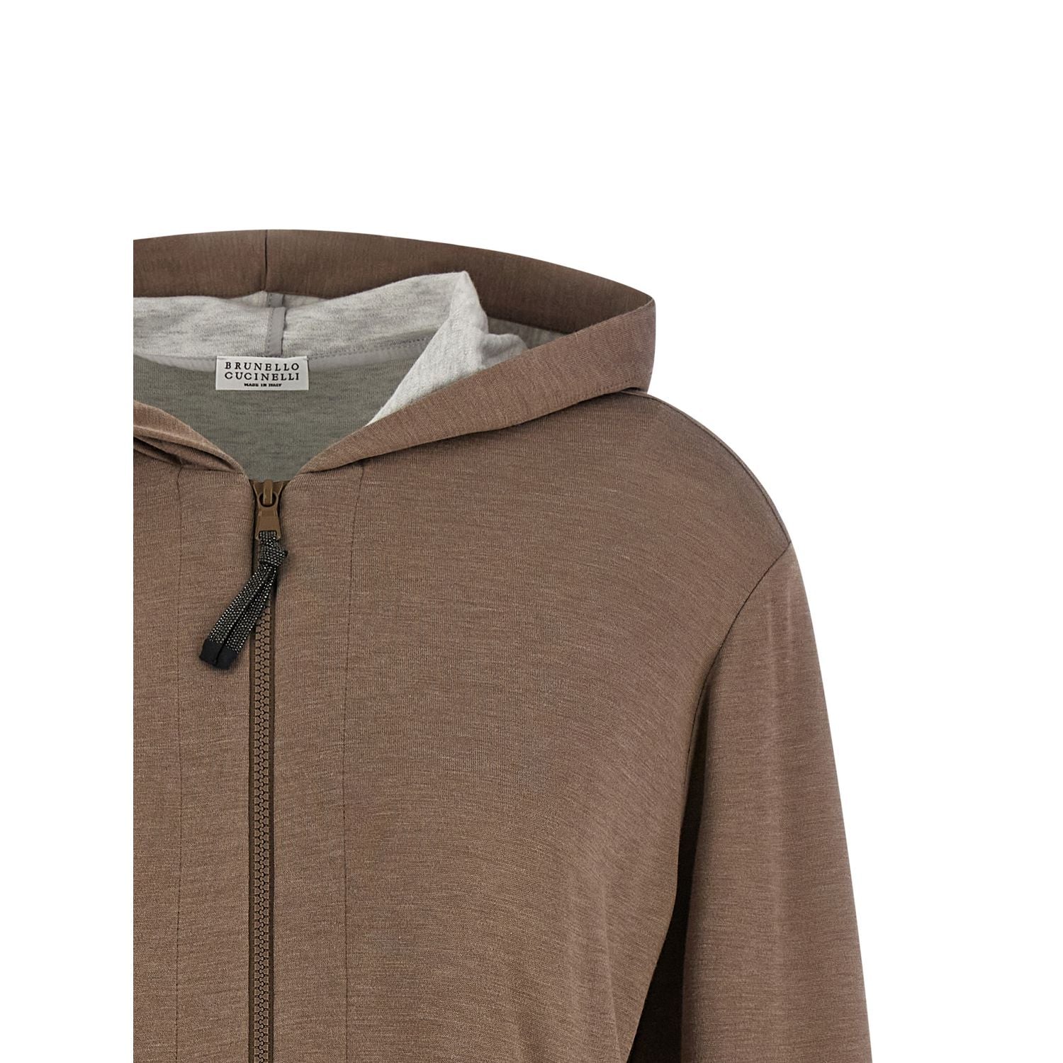 Brunello Cucinelli Brown Cotton Hoodie