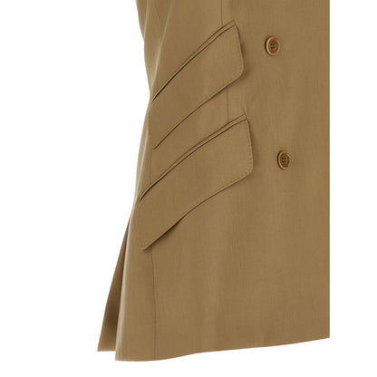 Max Mara Beige Virgin Wool Blazer
