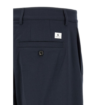 Department 5 Blue Polyester Chino Pants