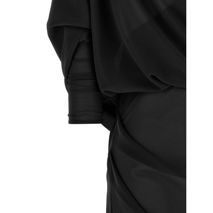 Entire Studios Black Polyester Long Dress