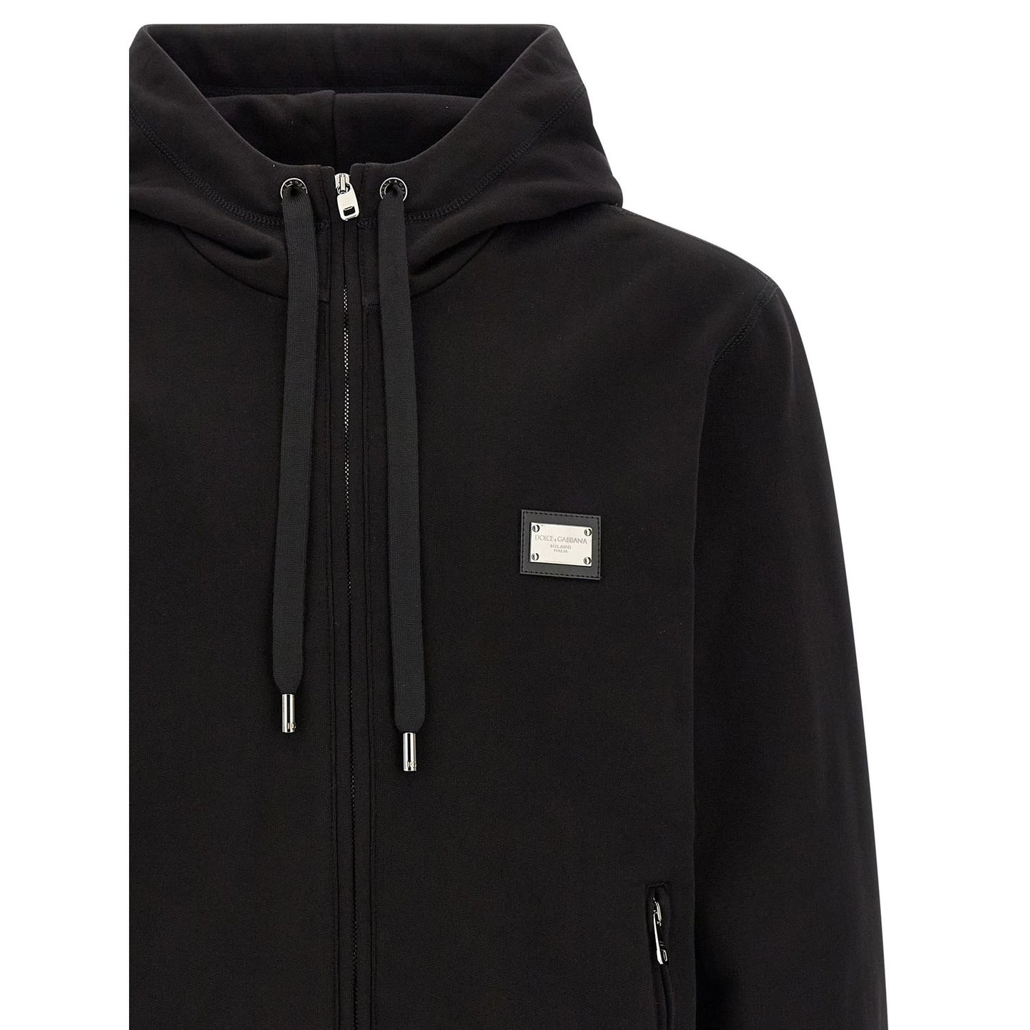 Dolce & Gabbana Black Cotton Sweatshirt