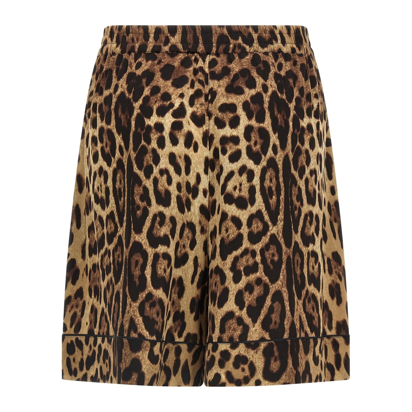 Dolce & Gabbana Brown Silk Bermuda Shorts