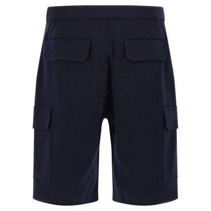 Brunello Cucinelli Blue Cotton Bermuda Shorts