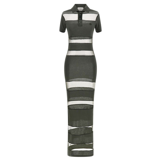 Coperni Bicolor Cotton Long Dress