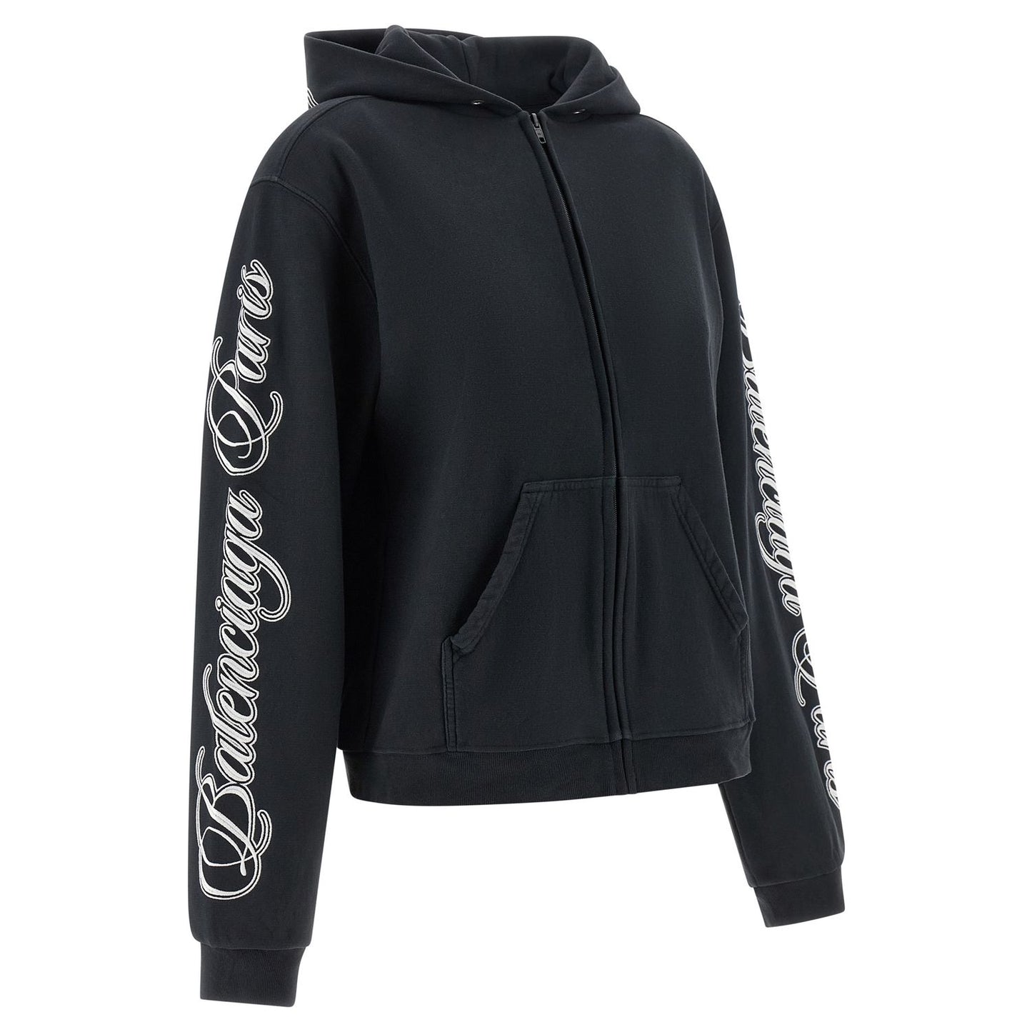 Balenciaga Black Cotton Sweatshirt