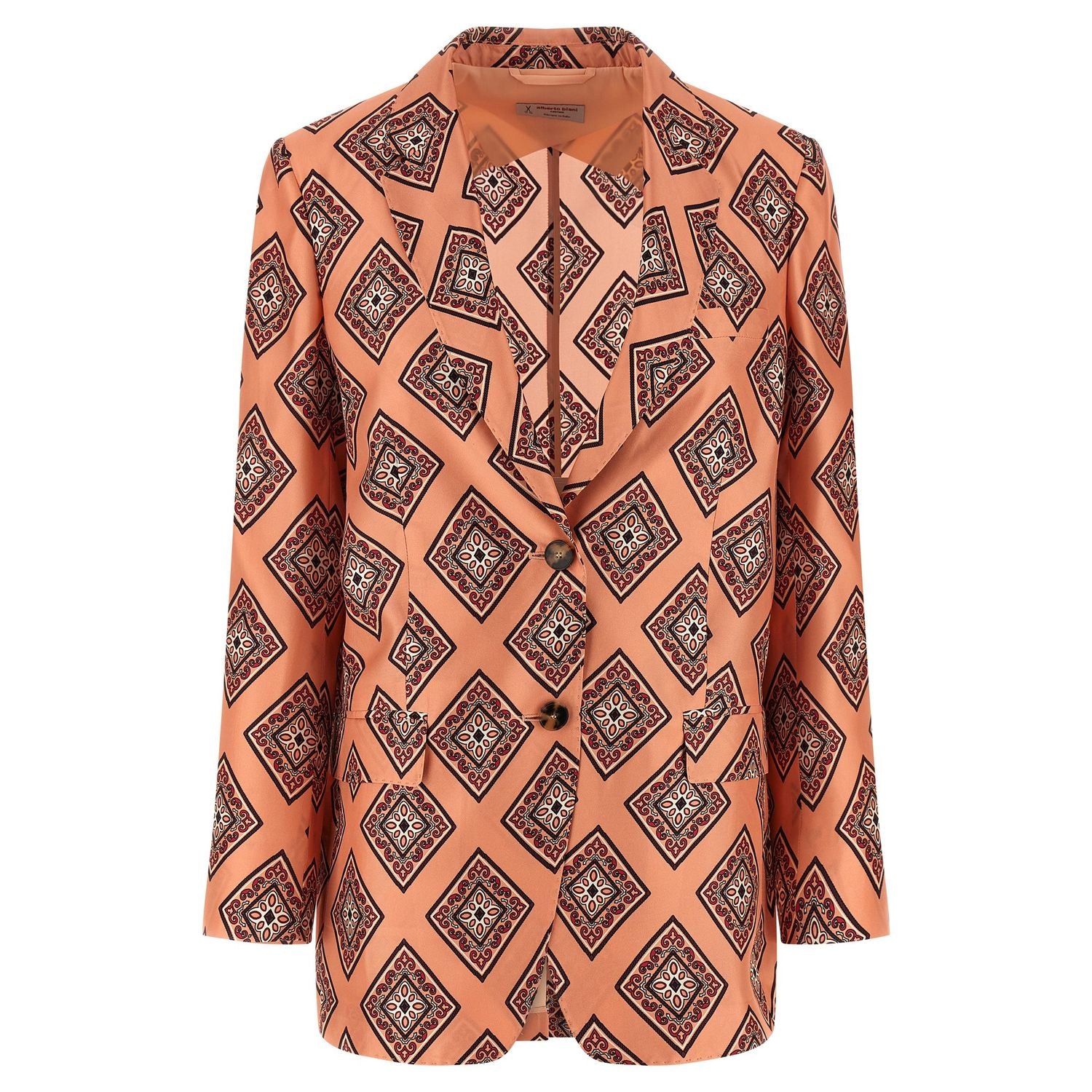 Alberto Biani Multicolor Silk Blazer