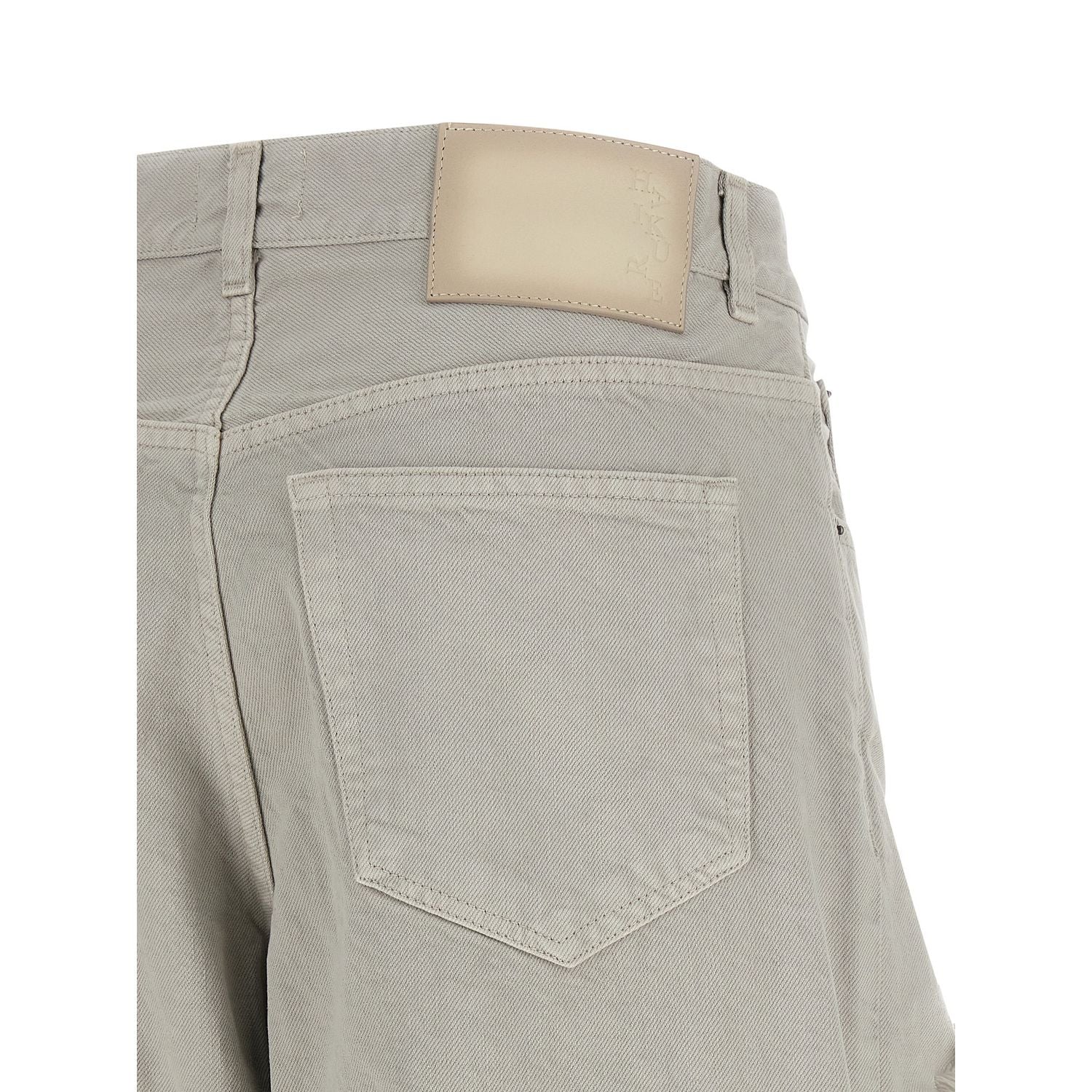 Haikure Gray Cotton Flared Jeans