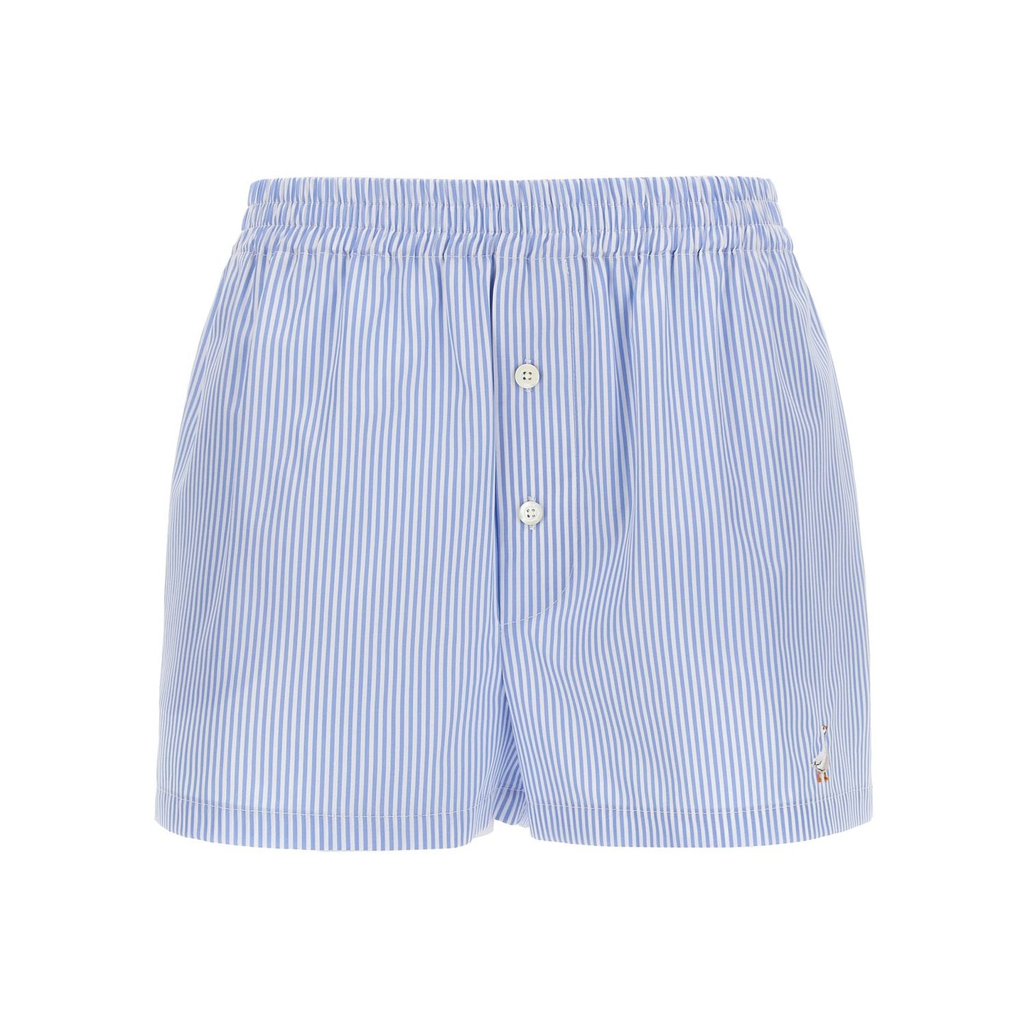 Moschino Blue Cotton Bermuda Shorts