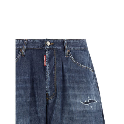 Dsquared² Blue Cotton Bermuda Shorts