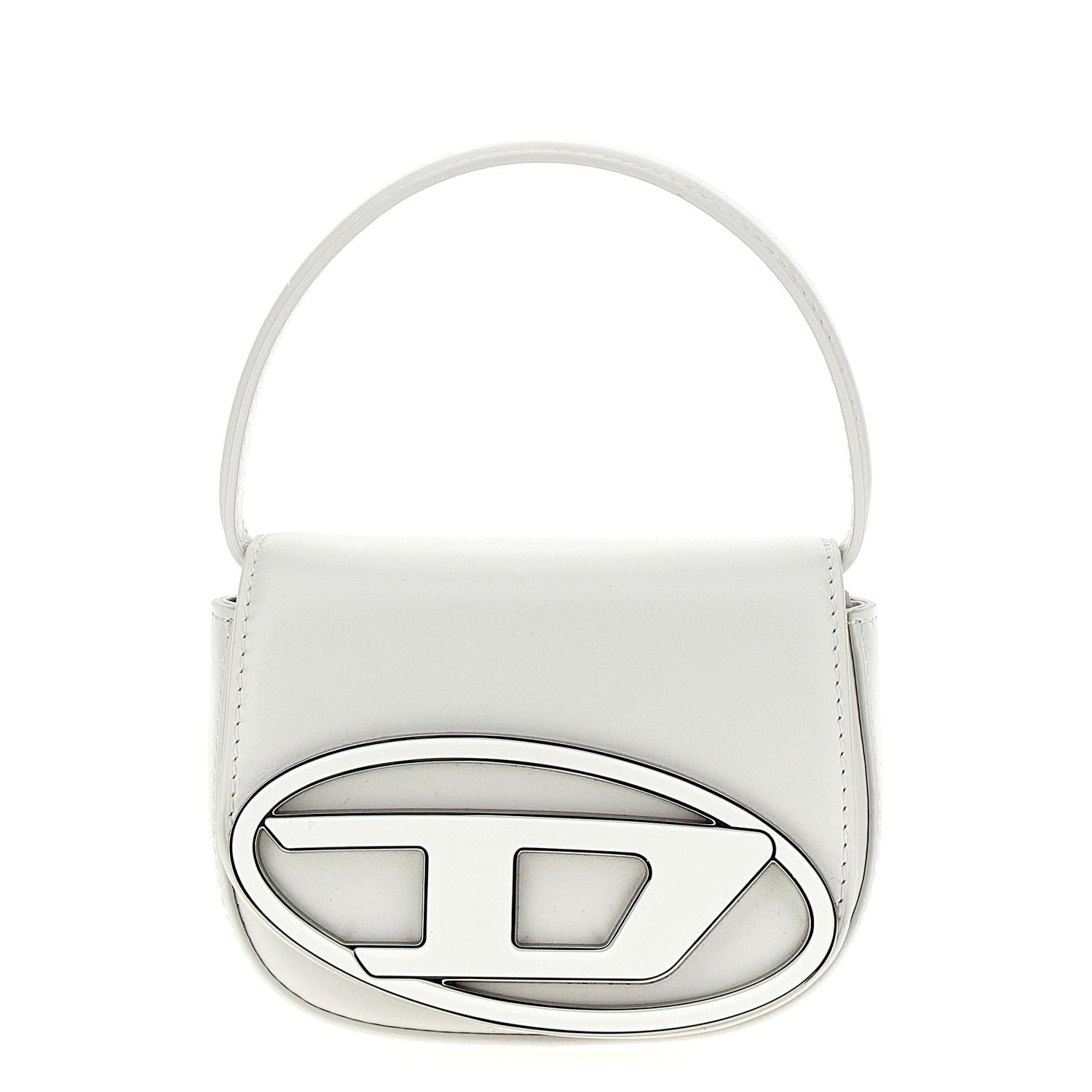Diesel White Cowhide Handbag