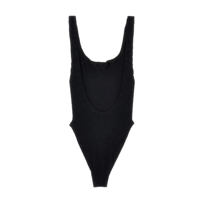 Hunza G Black Polyamide One-Piece Swimsuit