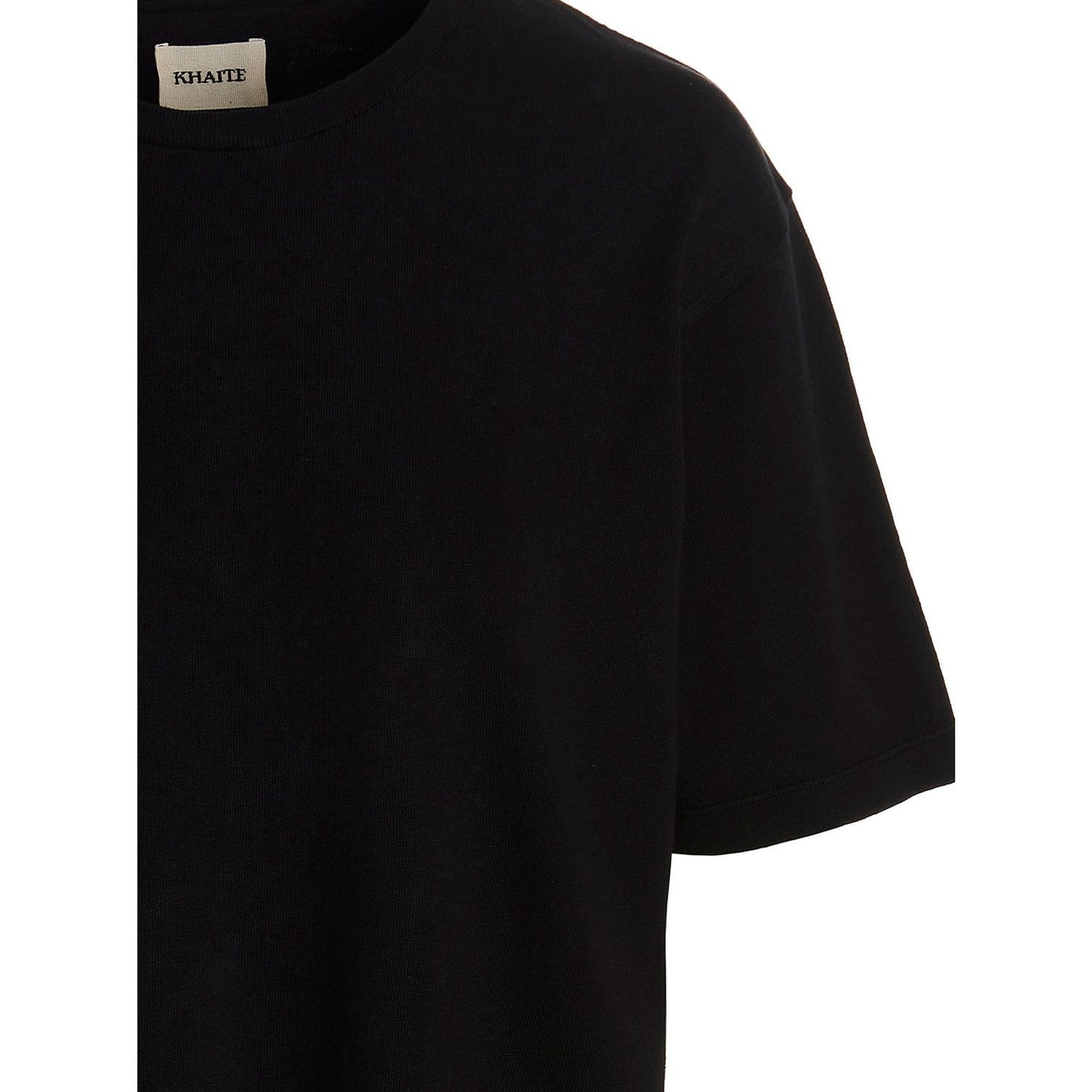 Khaite Black Cotton T-Shirt
