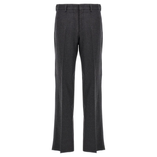 Fendi Gray Cashmere Casual Pants