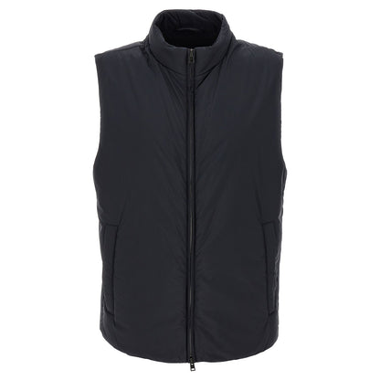 Herno Black Polyamide Sleeveless Jacket