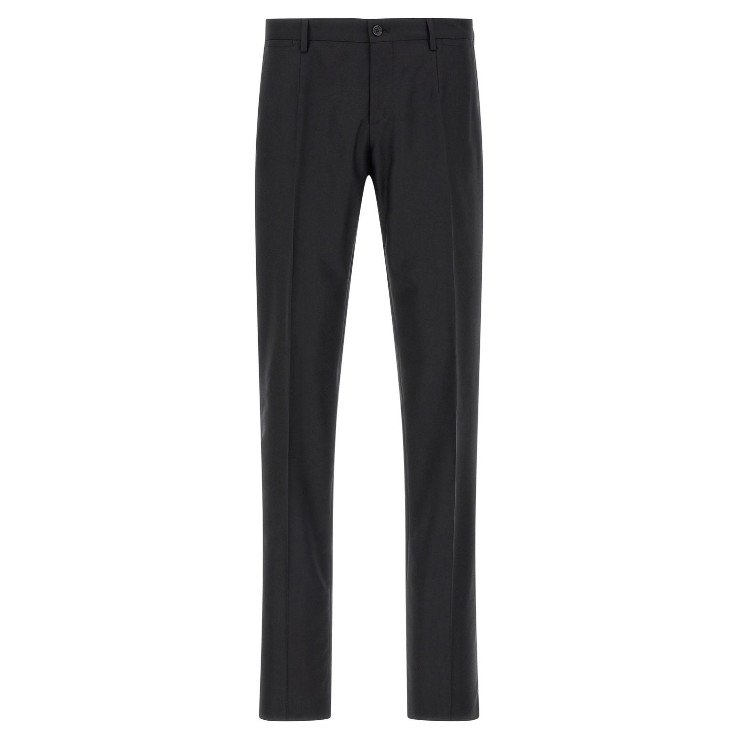 Dolce & Gabbana Black Virgin Wool Two-Piece Suit