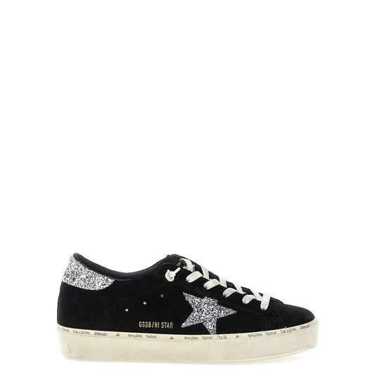 Golden Goose Black Leather Low Top Sneakers
