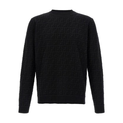 Fendi Black Cotton Cardigan