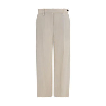 Brunello Cucinelli Beige Viscose Casual Pants