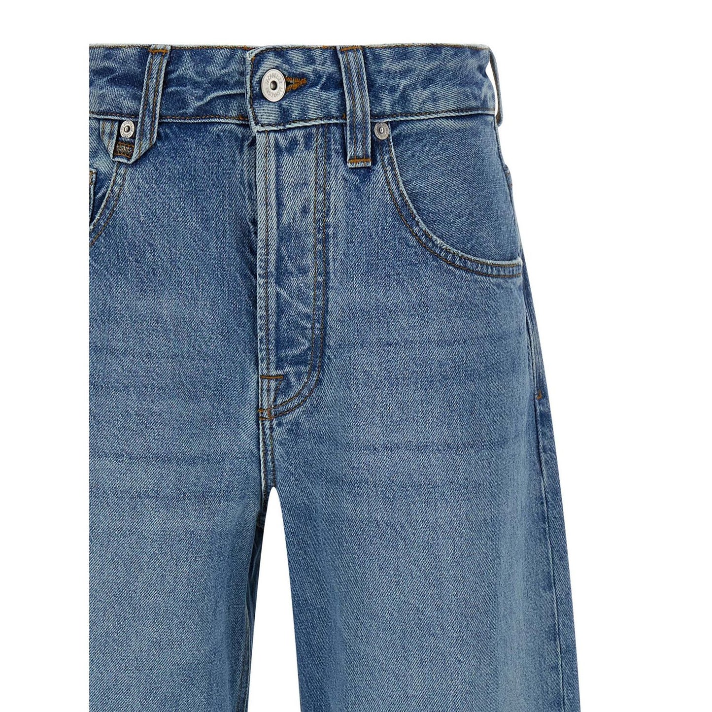 Jacquemus Blue Cotton Jeans Denim