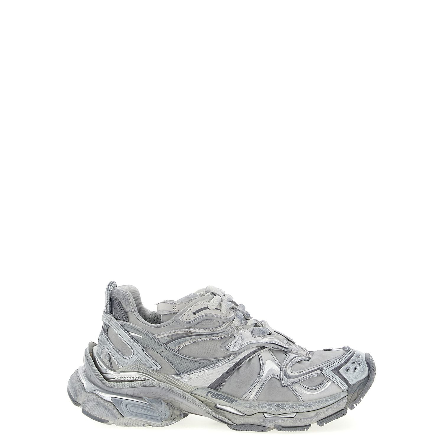 Balenciaga Gray Polyethylene Athletic Sneakers