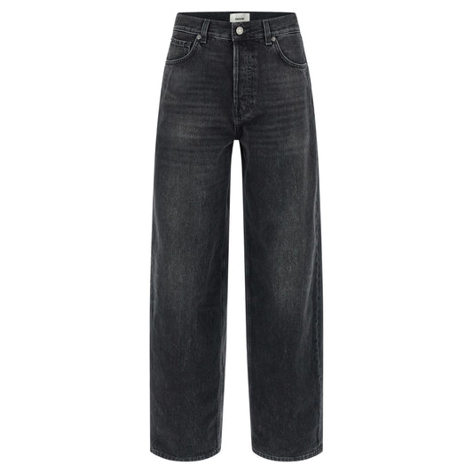 Haikure Black Cotton High-Waisted Jean