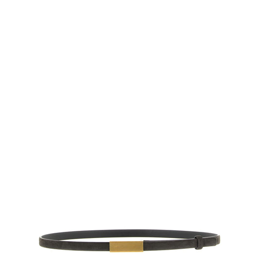 Khaite Brown Calfskin Regular Belt
