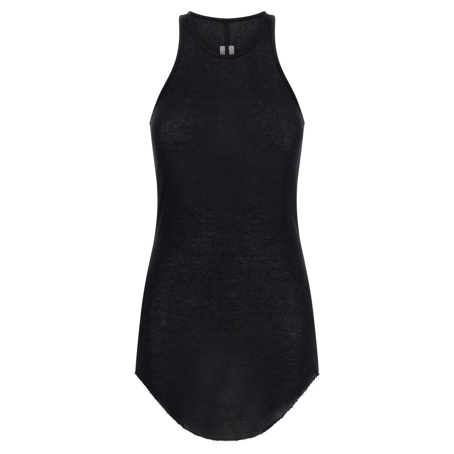 Rick Owens Black Viscose Tank Tops