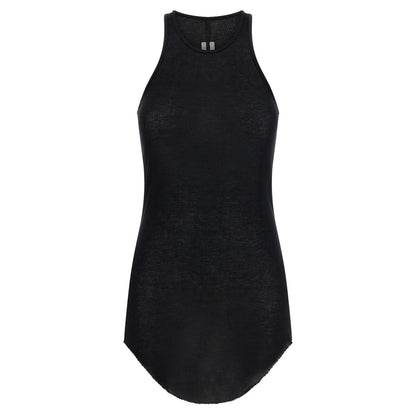 Rick Owens Black Viscose Tank Tops