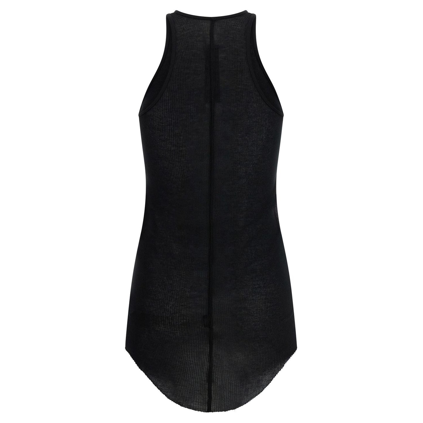 Rick Owens Black Viscose Tank Tops