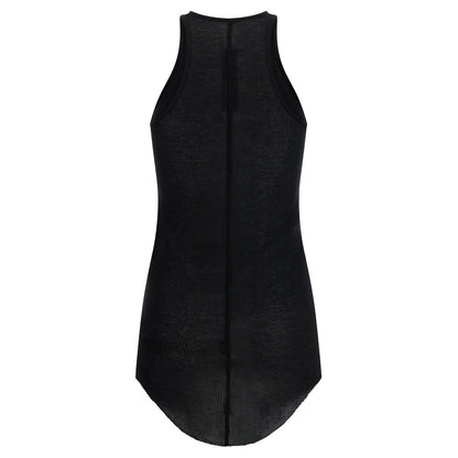 Rick Owens Black Viscose Tank Tops