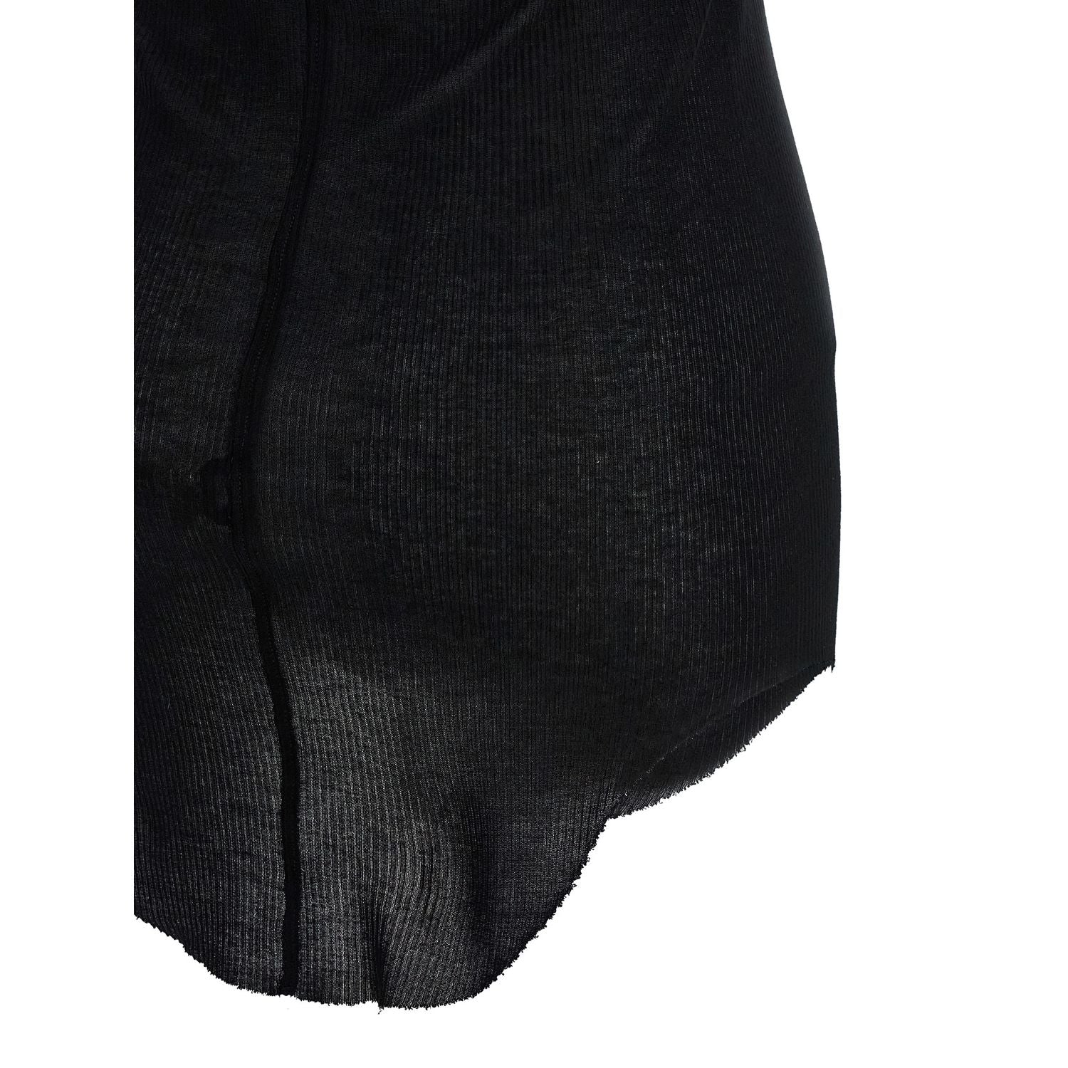 Rick Owens Black Viscose Tank Tops