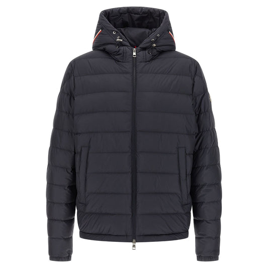 Moncler Blue Polyester Full-Length Jacket
