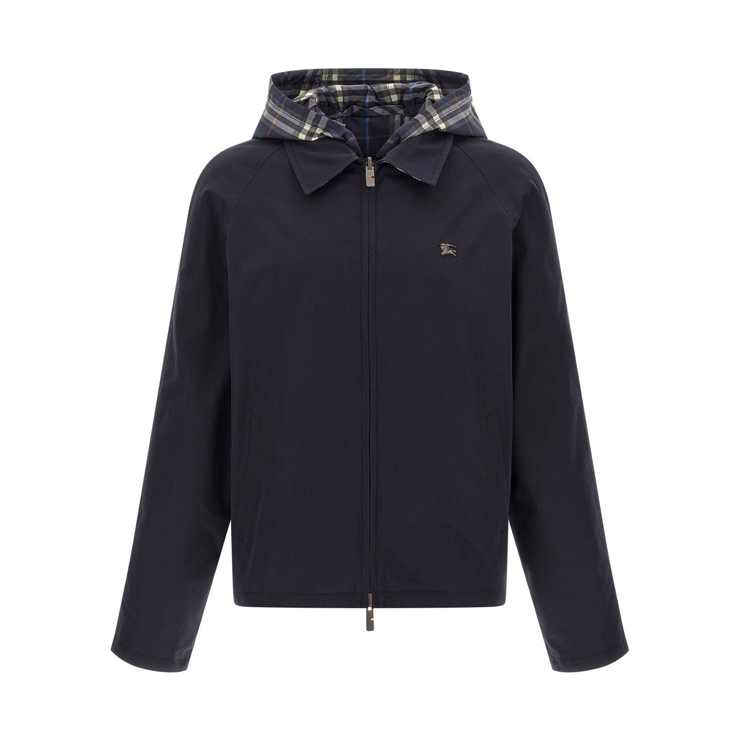 Burberry Blue Cotton Full-Length Jacket