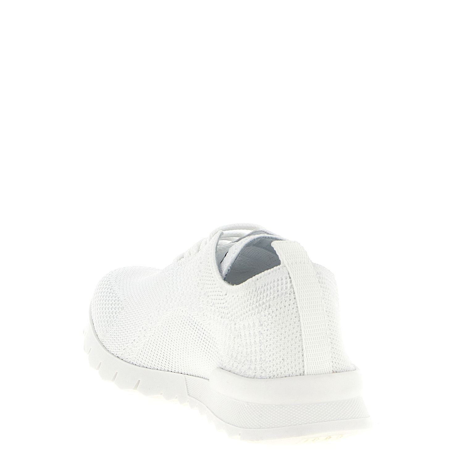 Kiton White Cotton Athletic Sneakers
