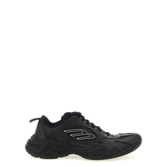 Balenciaga Black Calfskin Athletic Sneakers