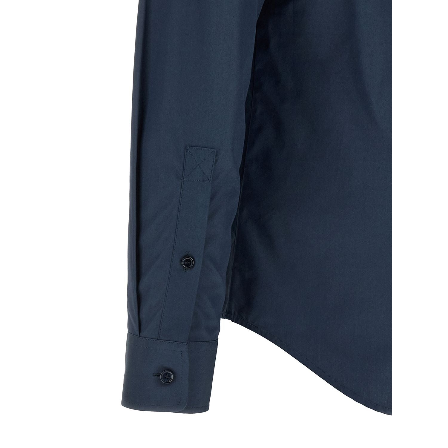 Burberry Blue Cotton Blouse