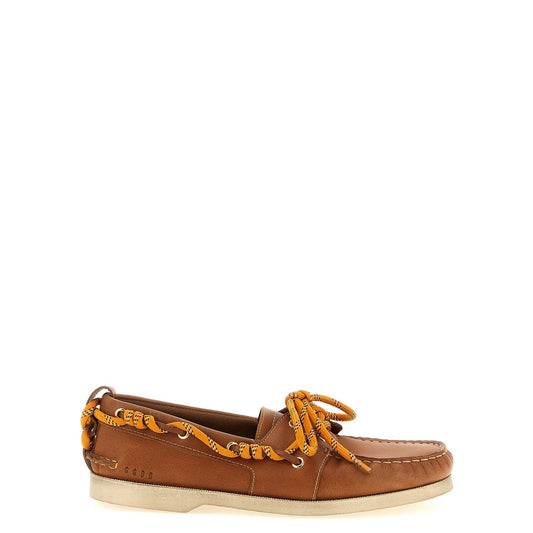 Golden Goose Brown Cowhide Slip-On Loafers