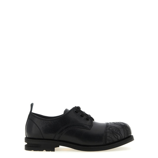 Kiko Kostadinov Black Calfskin Oxfords And Derbies