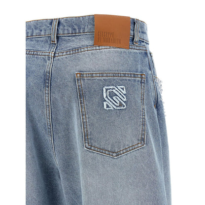 Giuseppe Di Morabito Blue Cotton Jeans Denim