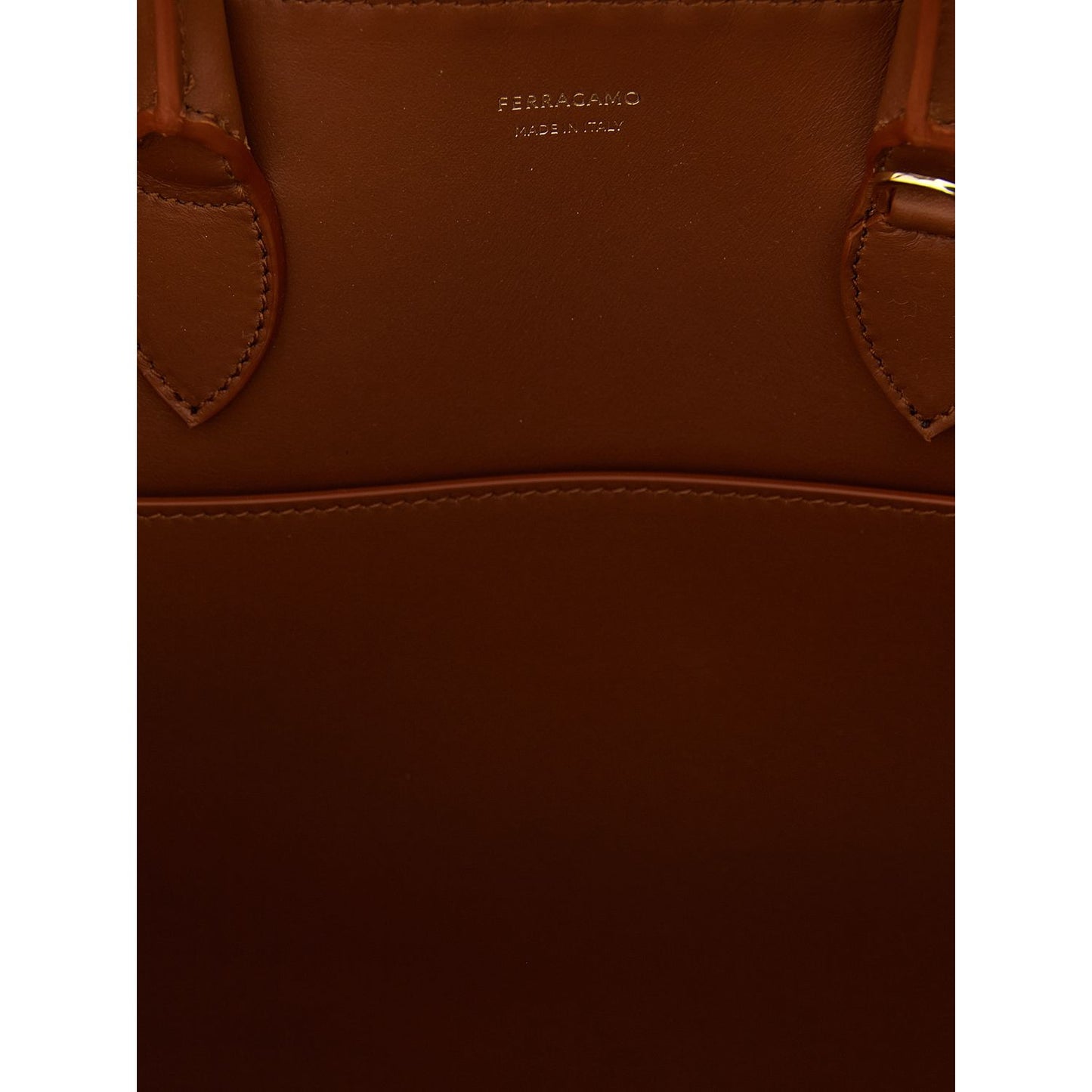 Ferragamo Brown Calfskin Handbag