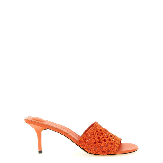 Jacquemus Orange Polyester Platform Sandals