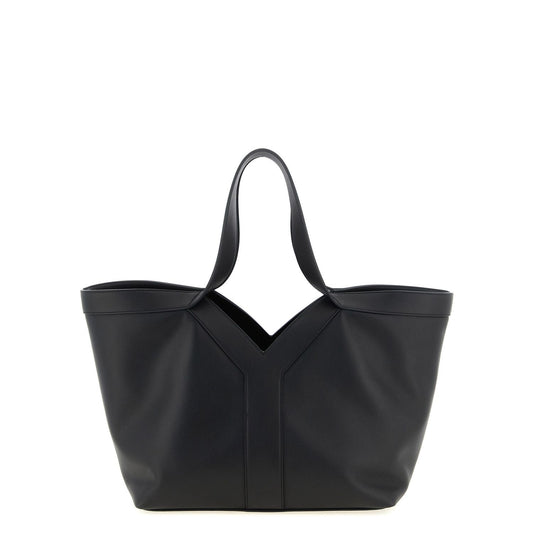 Saint Laurent Black Calfskin Tote Bag
