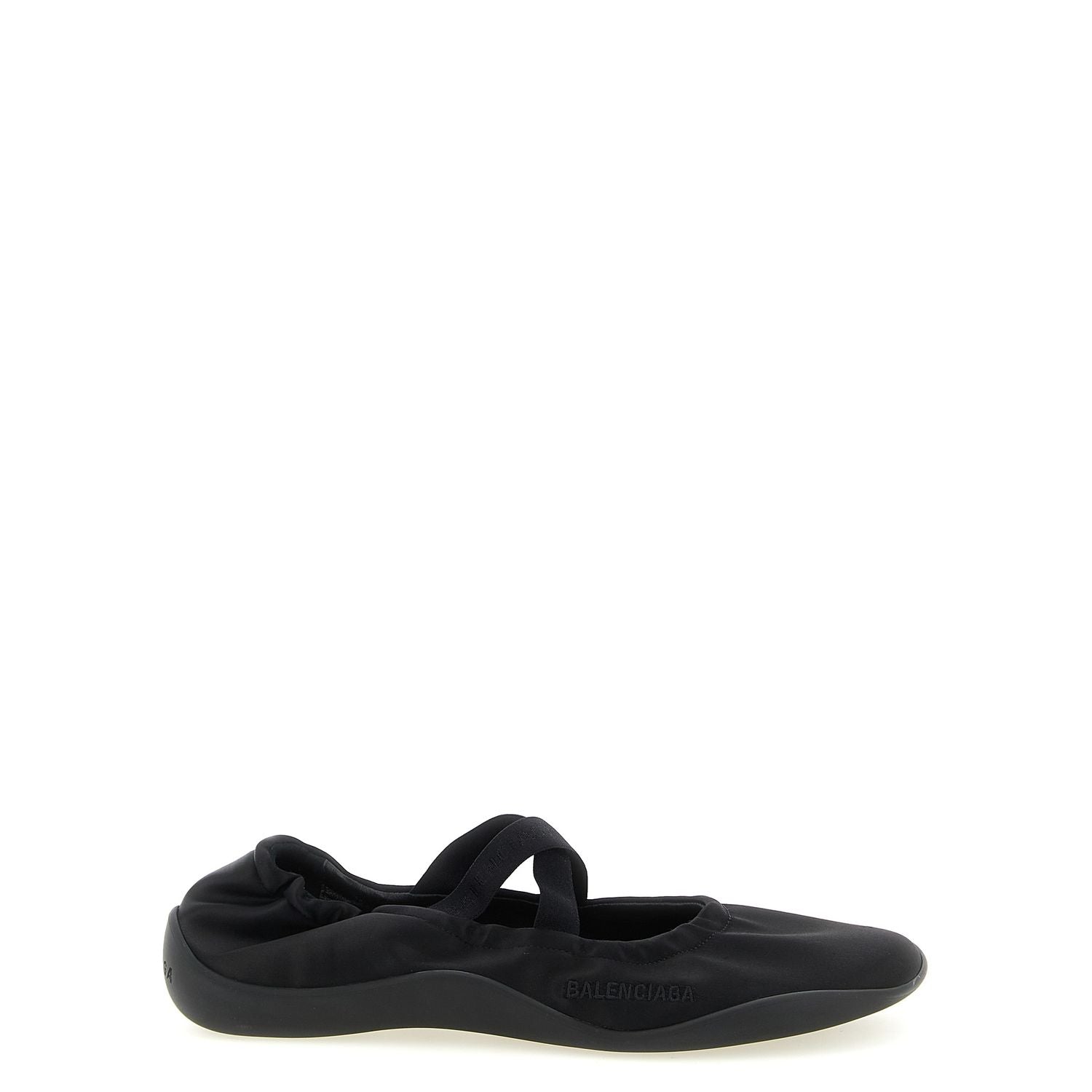 Balenciaga Black Polyester Ballet Flats