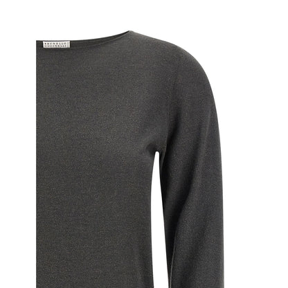 Brunello Cucinelli Gray Cashmere Cardigan