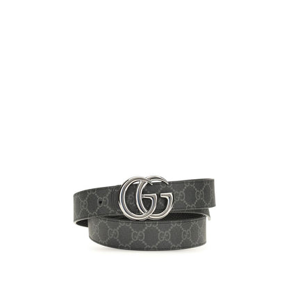 Gucci Black Calf Leather Bos Taurus Regular Belt