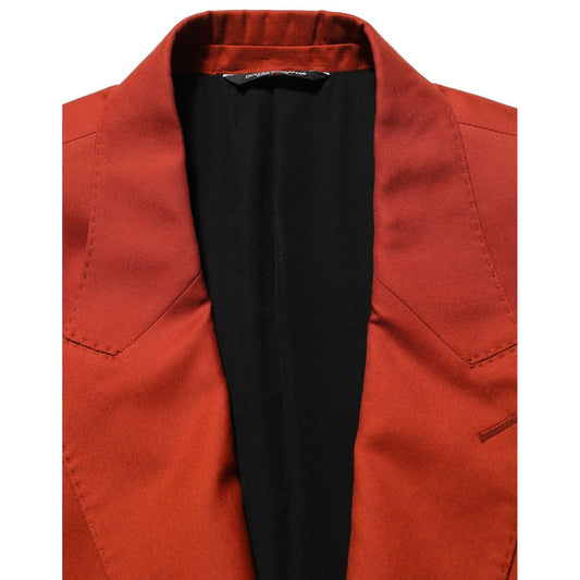 Dolce & Gabbana Red Cashmere Single Breasted Blazer Jacket