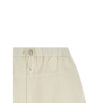 Moncler White Polyester Bermuda Shorts
