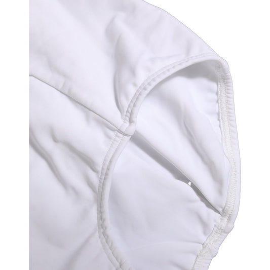 Dolce & Gabbana White Logo Waistband Coulotte Panty Underwear